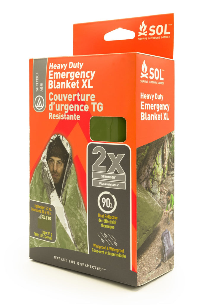 SOL Heavy Duty Emergency Blanket OD Green