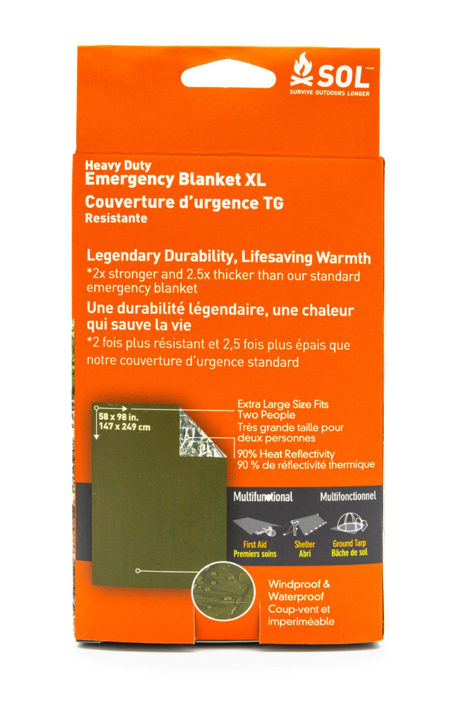 SOL Heavy Duty Emergency Blanket OD Green