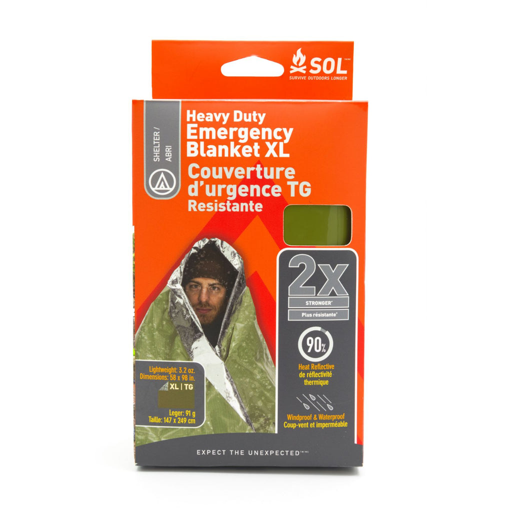 SOL Heavy Duty Emergency Blanket OD Green