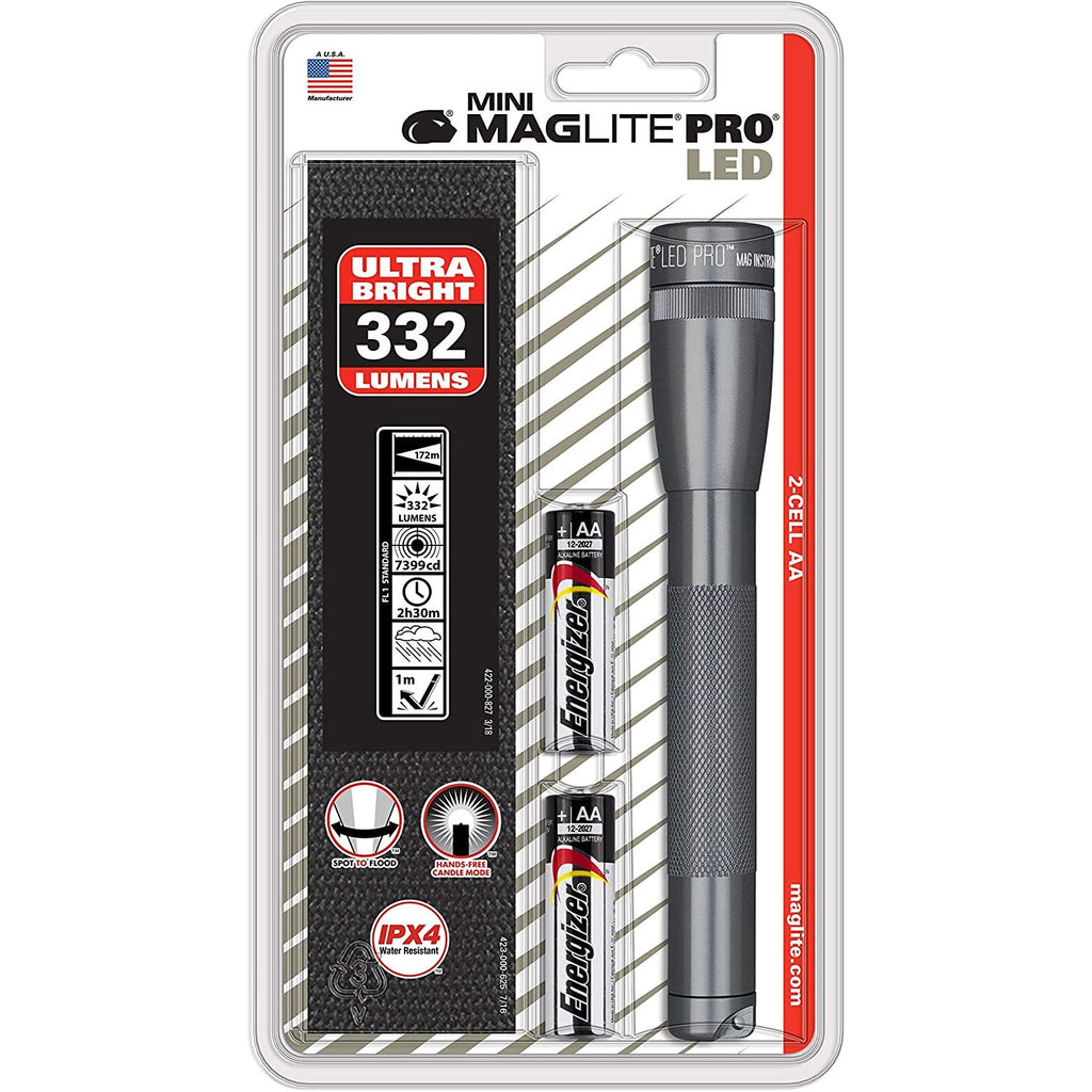 Mini Maglite LED PRO 2AA Flashlgiht w Holster